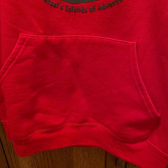 Universal Studios Fruit o/t Loom “THING 1” Hoodie Long Sleeve Red Sz S Pre-owned - Picture 3 of 4